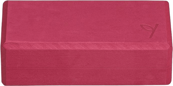 Yoga Block Light Weight Foam, från Yogiraj, i färgen raspberry red.