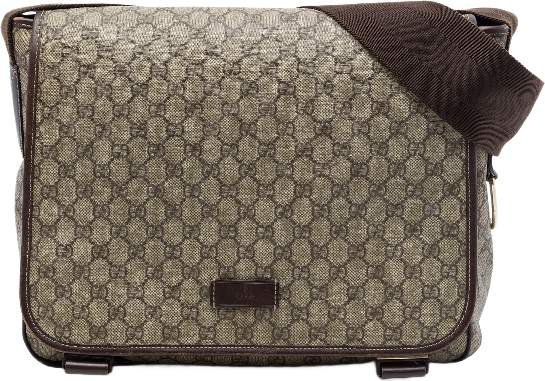 Gucci Gg Supreme Crossbody, från Luxclusif, i färgen beige.
