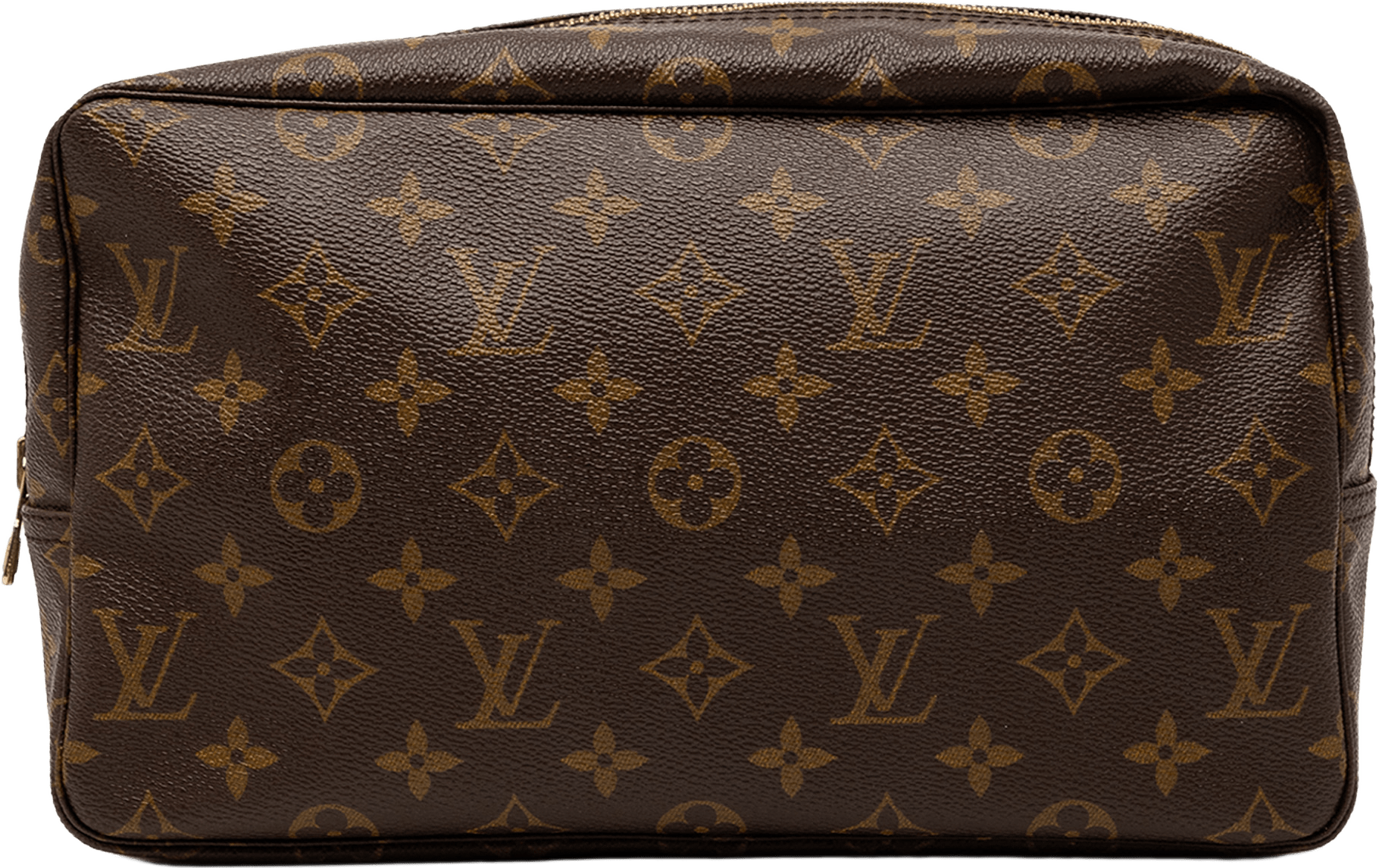 Louis Vuitton Monogram Trousse Toilette 28, från Luxclusif, i färgen brown.