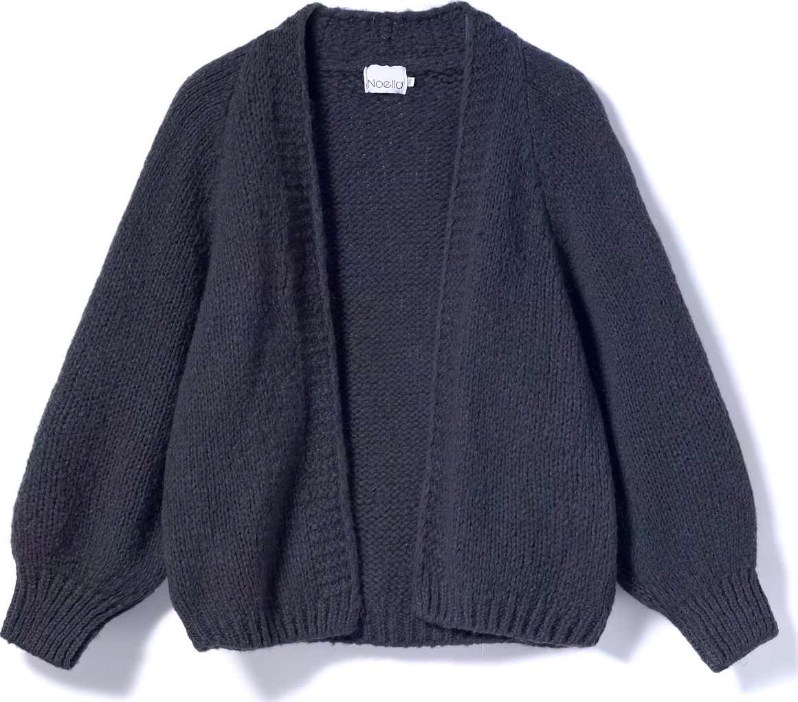 Fora Knit Cardigan - Navy, från Noella, i färgen navy.