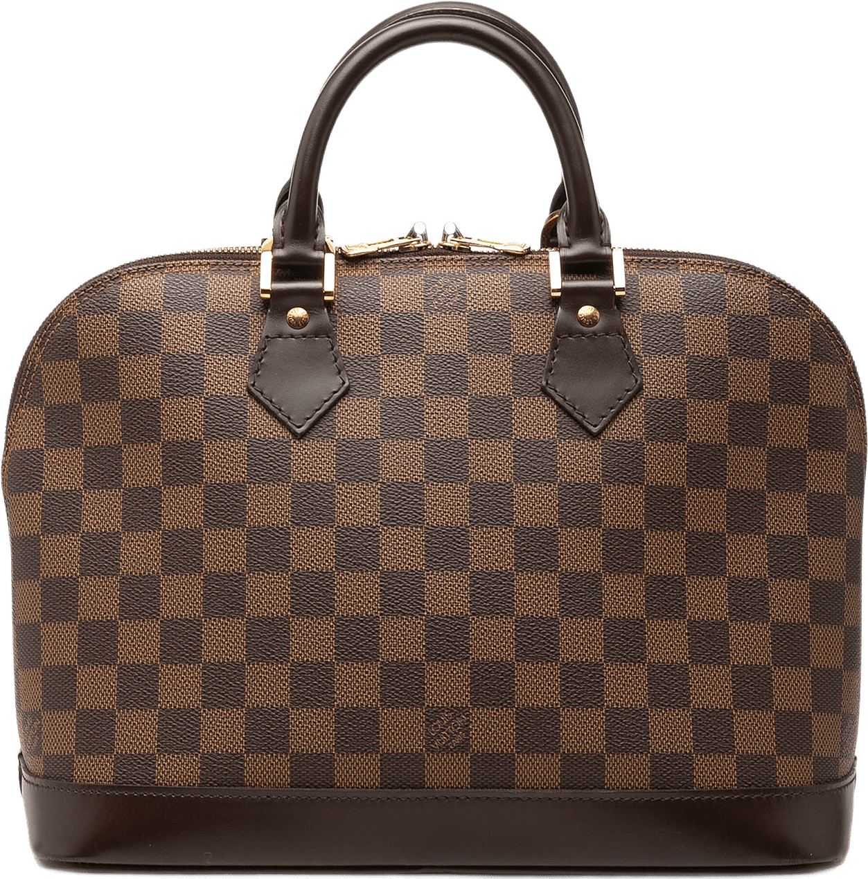 Louis Vuitton Damier Ebene Alma Pm, från Luxclusif, i färgen brun.