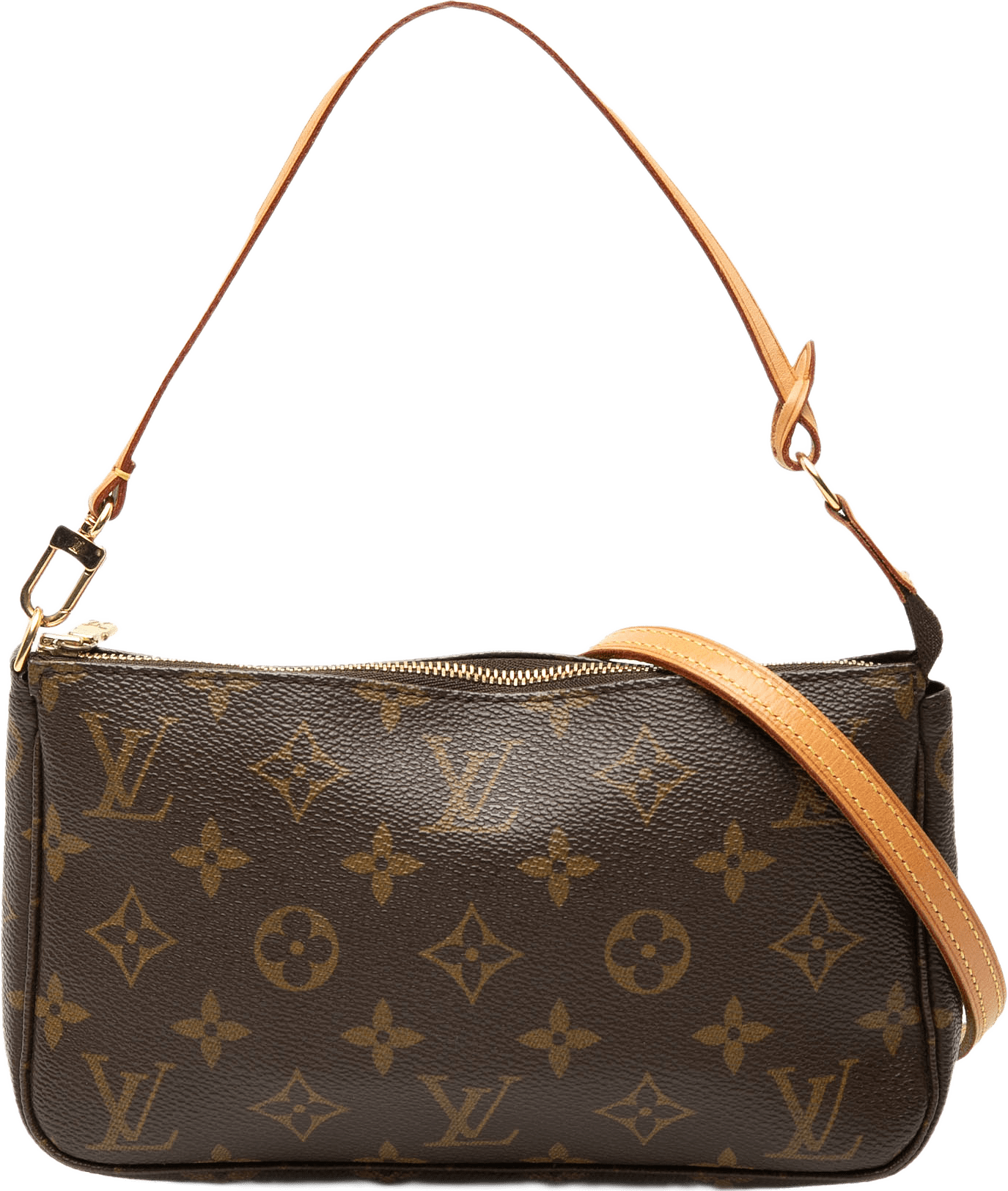 Louis Vuitton Monogram Pochette Accessoires, från Luxclusif, i färgen brown.