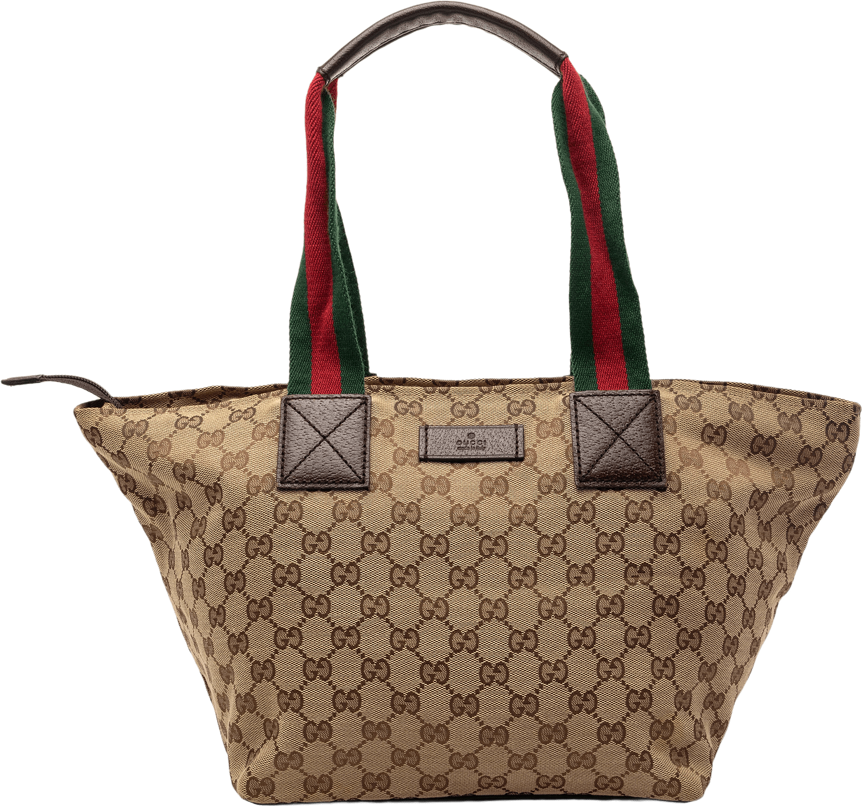 Gucci Gg Canvas Web Tote, från Luxclusif, i färgen beige.