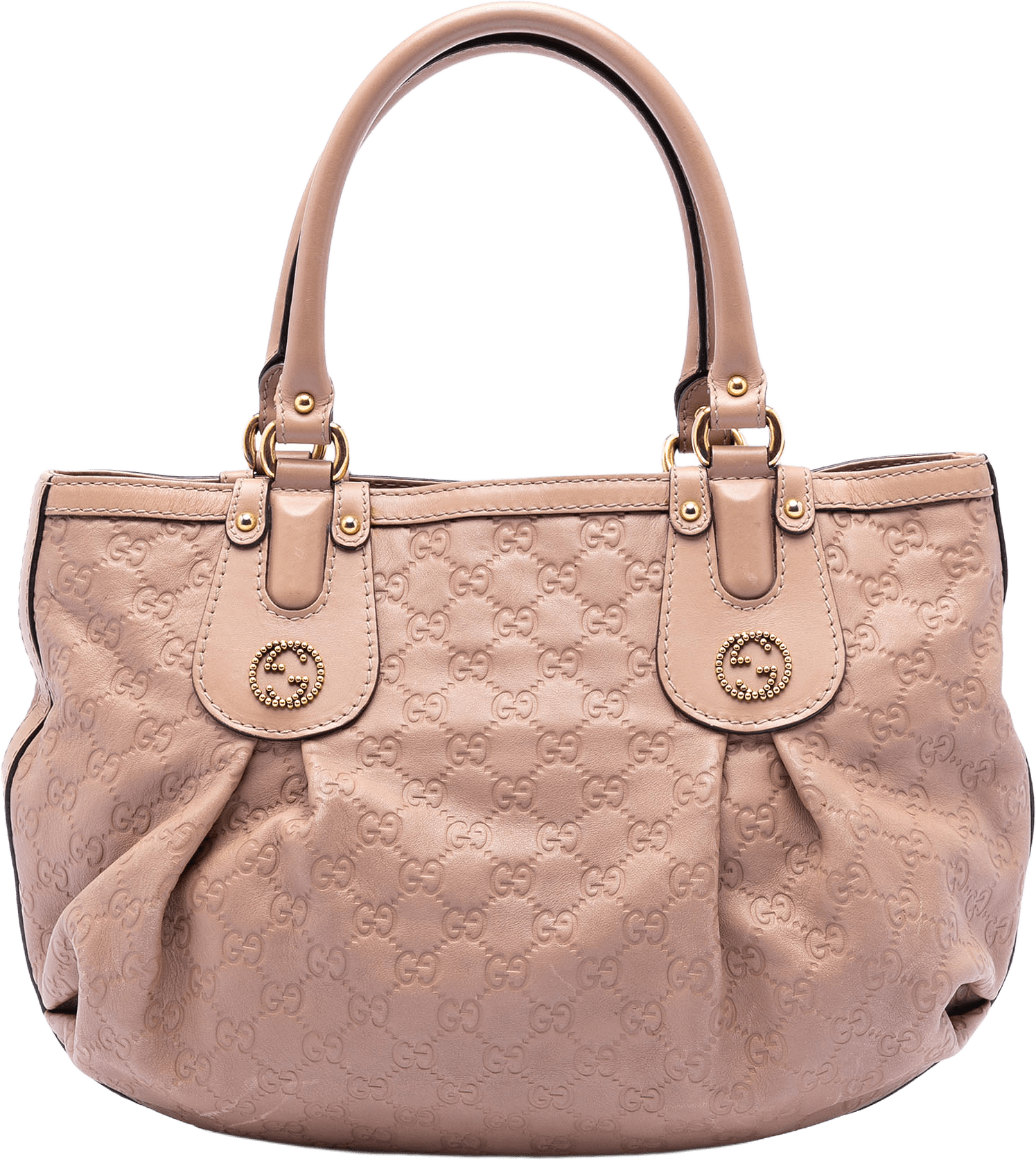 Gucci Guccissima Scarlett Tote, från Luxclusif, i färgen nude.