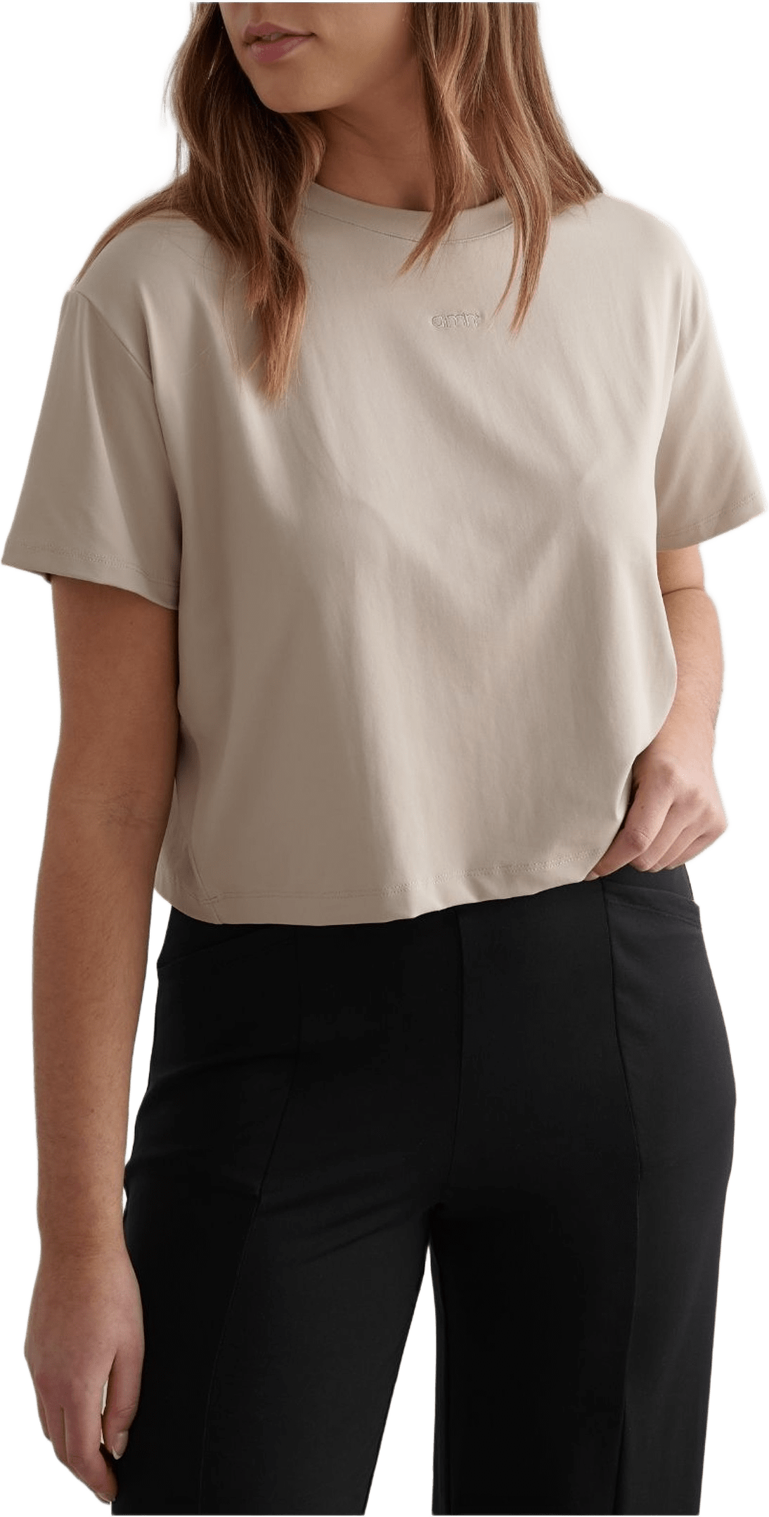 Essence Relaxed T-shirt, från aim'n, i färgen dark clay.