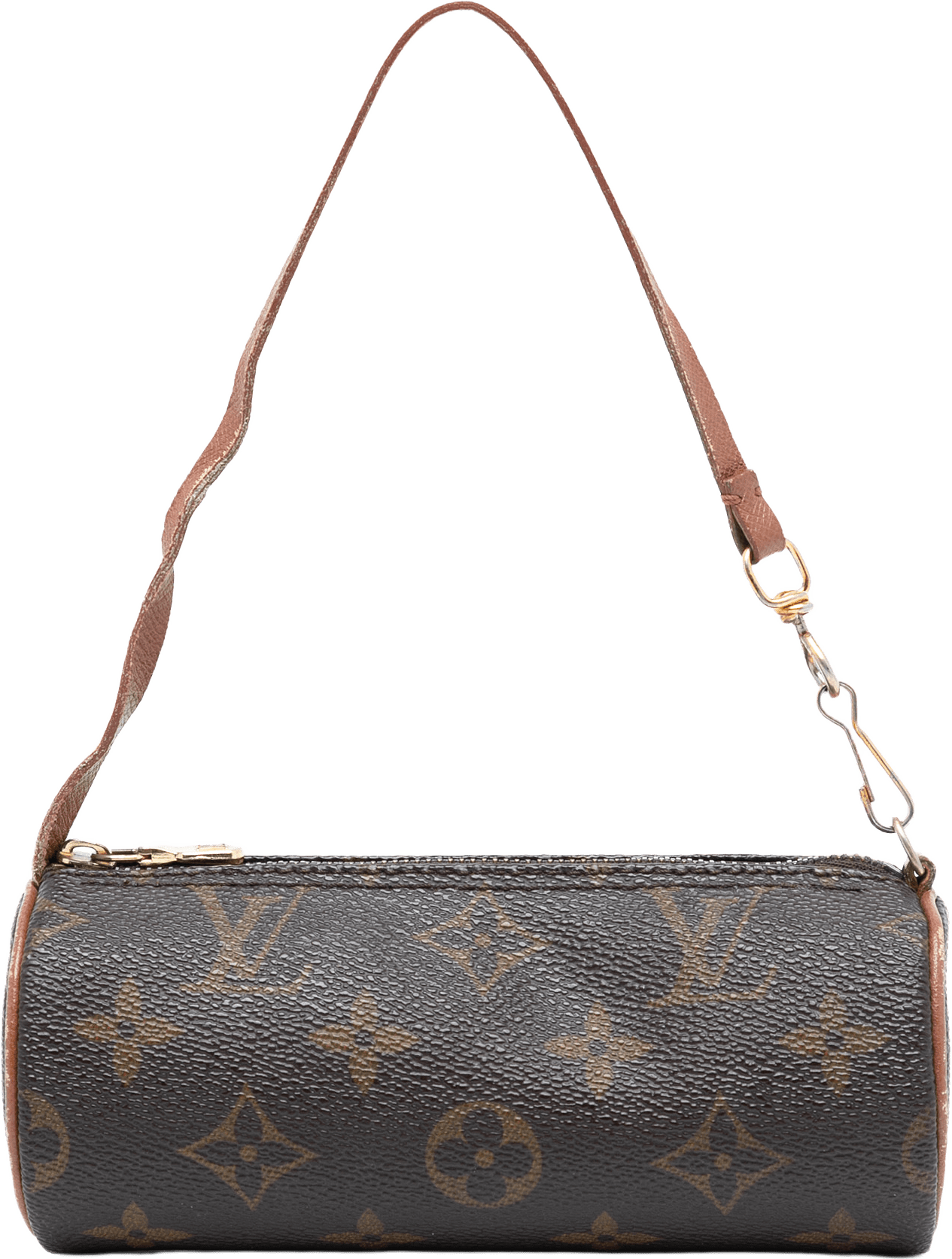 Louis Vuitton Monogram Papillon Pochette, från Luxclusif, i färgen brown.