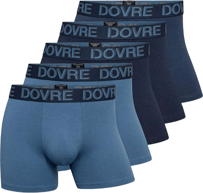 Bambusviskos, Boxers, 5-pack, Flerfärgad, från Dovre, i färgen multicolour.