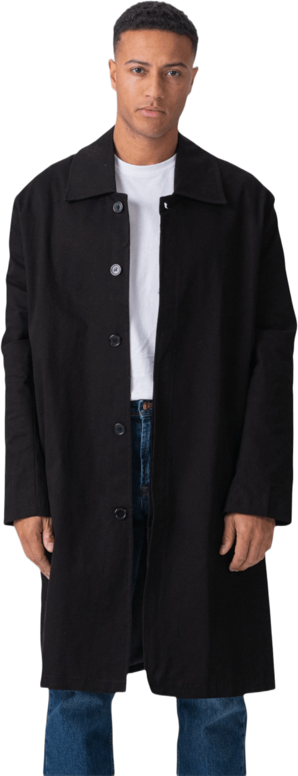 Trenchcoat, från TeeShoppen, i färgen svart.