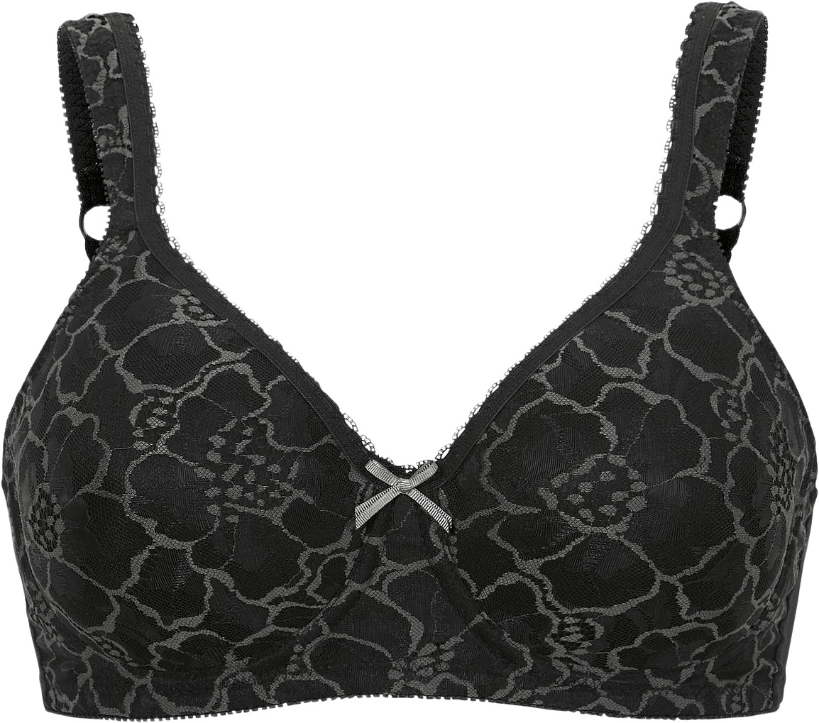 Lace Shape Vadderad Bygel-bh, från Swegmark, i färgen black.