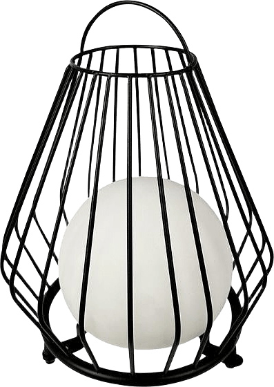 Evesham Lantern Small, från Dyberg Larsen, i färgen black/ white.