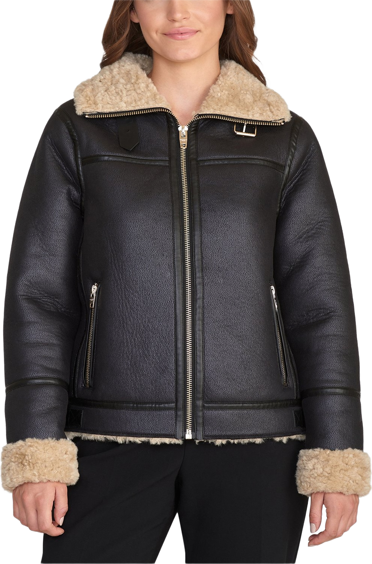 Belle Jacket, från ROCKANDBLUE, i färgen black/beige.