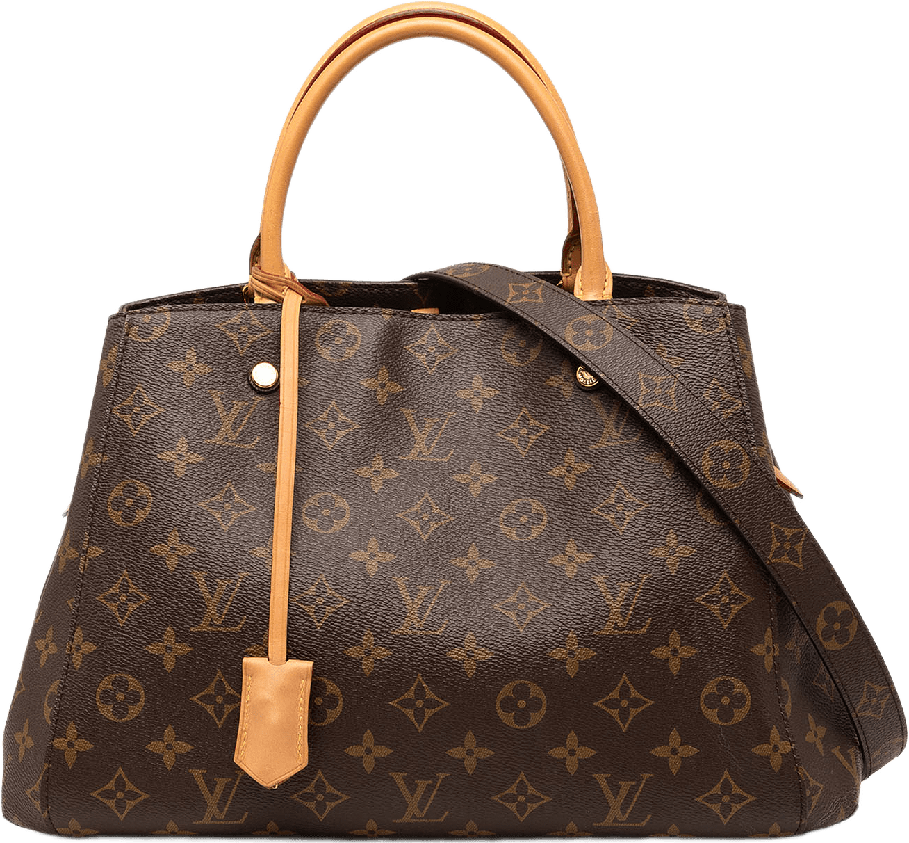 Louis Vuitton Monogram Montaigne Mm, från Luxclusif, i färgen brun.