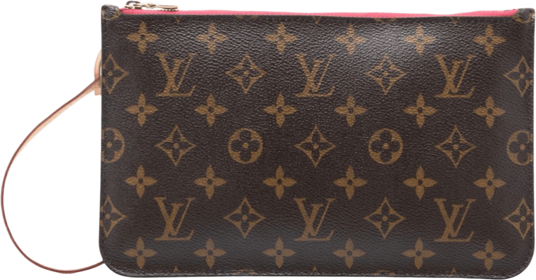 Louis Vuitton Monogram Neverfull Mm Pouch, från Luxclusif, i färgen brown.