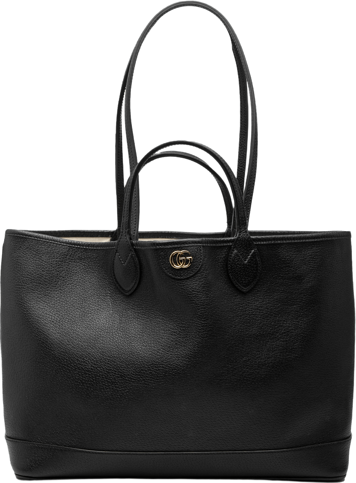 Gucci Medium Leather Ophidia Tote, från Luxclusif, i färgen black.