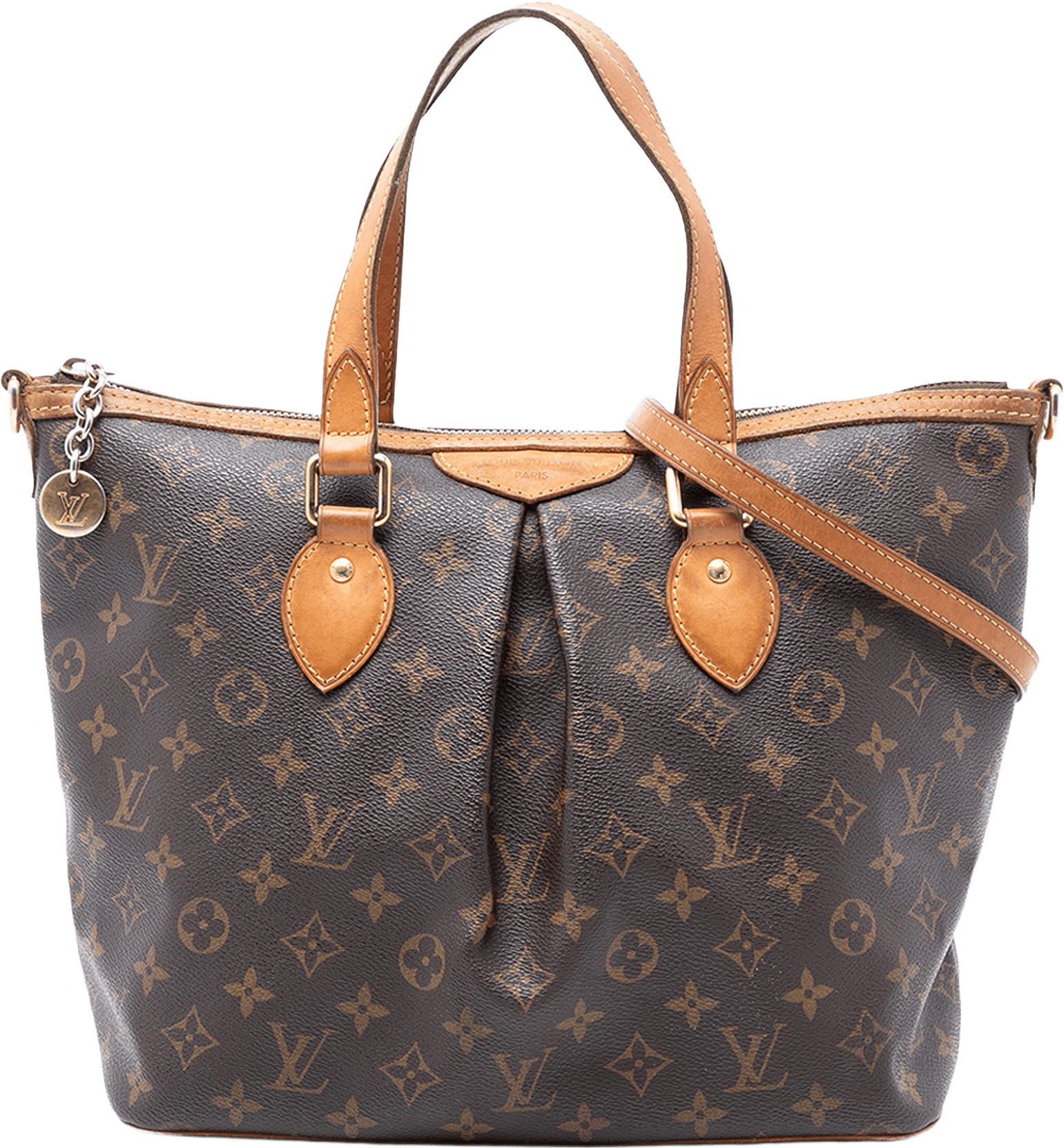 Louis Vuitton Monogram Palermo Pm, från Luxclusif, i färgen brown.