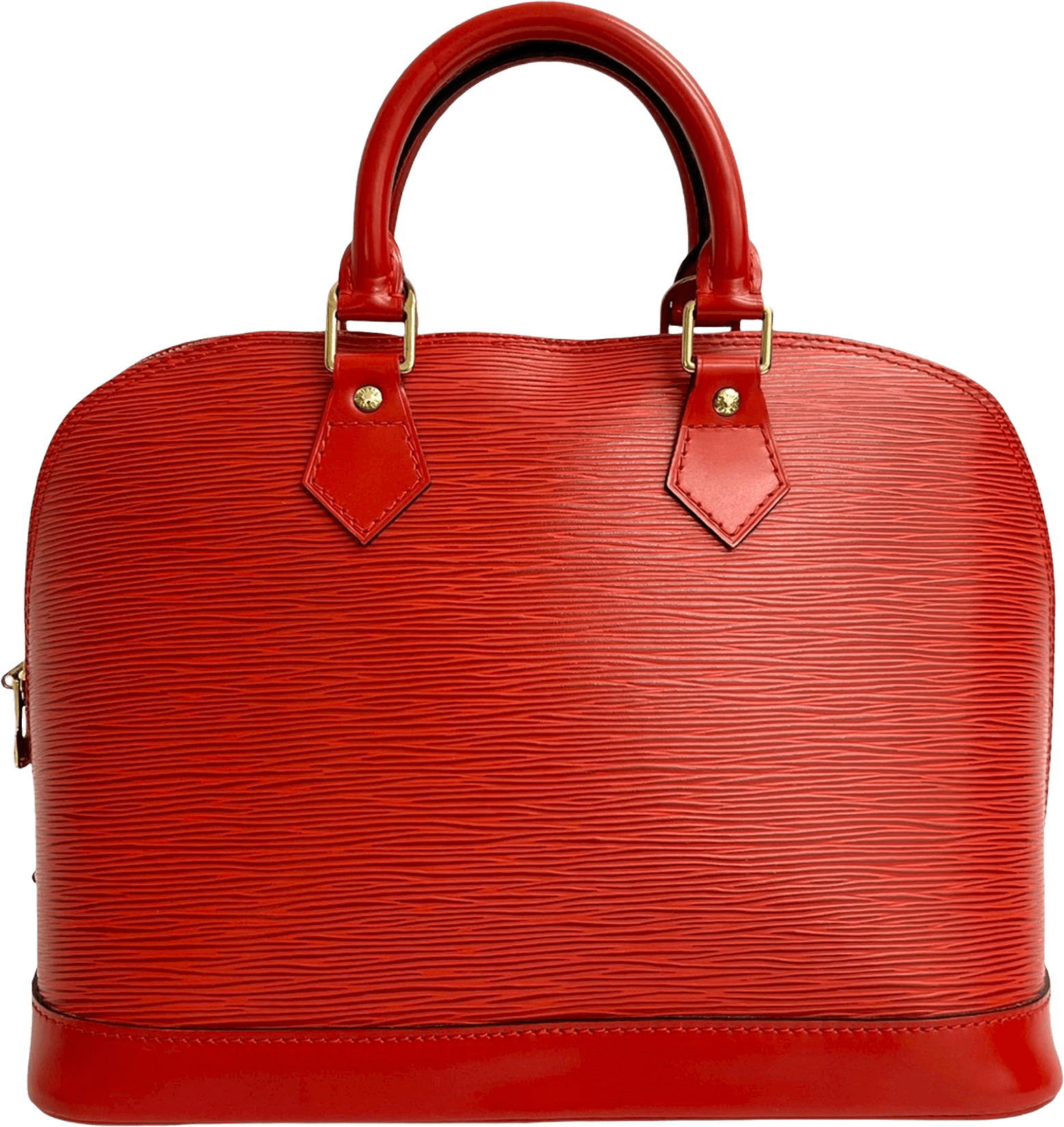 Louis Vuitton Epi Alma Pm, från Luxclusif, i färgen red.