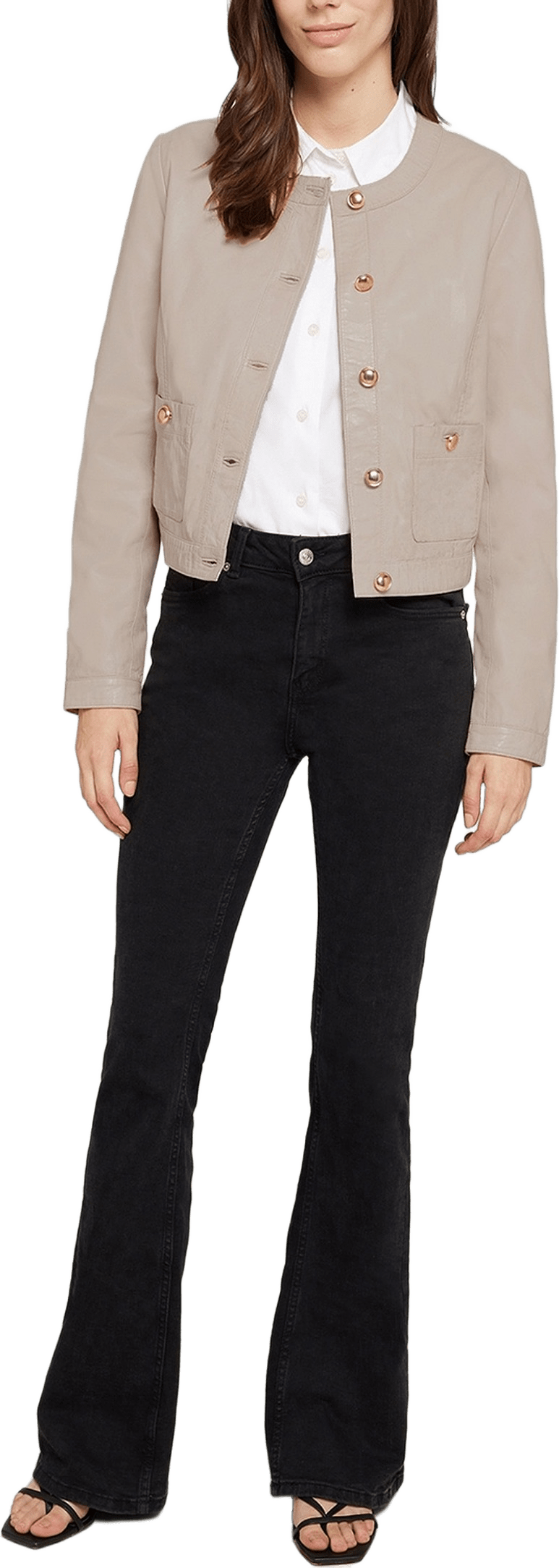 Halo Jacket, från ROCKANDBLUE, i färgen light taupe.