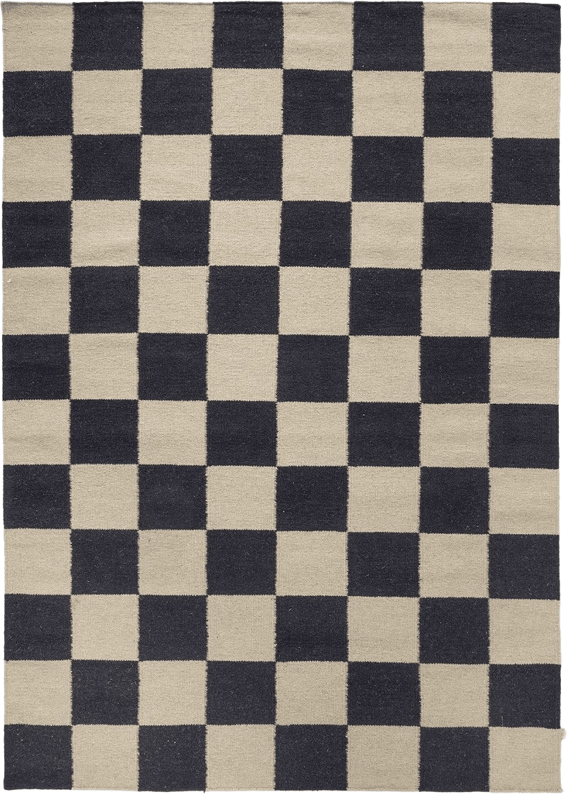 Matta Square 200x300 Cm, från Classic Collection, i färgen svart/natur.