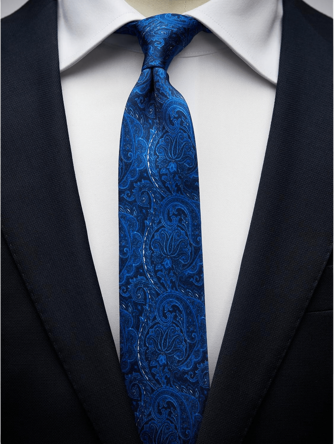 Tie Paisley, från John Henric, i färgen blue.