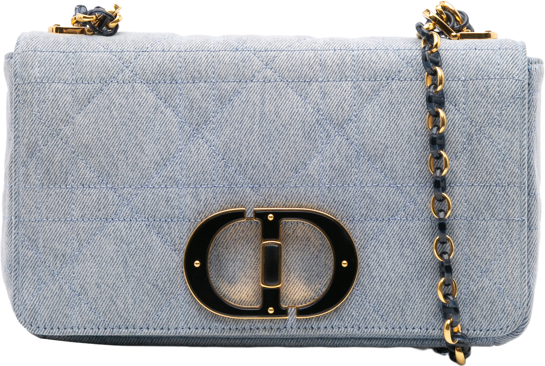 Dior Medium Denim Macrocannage Caro Bag
