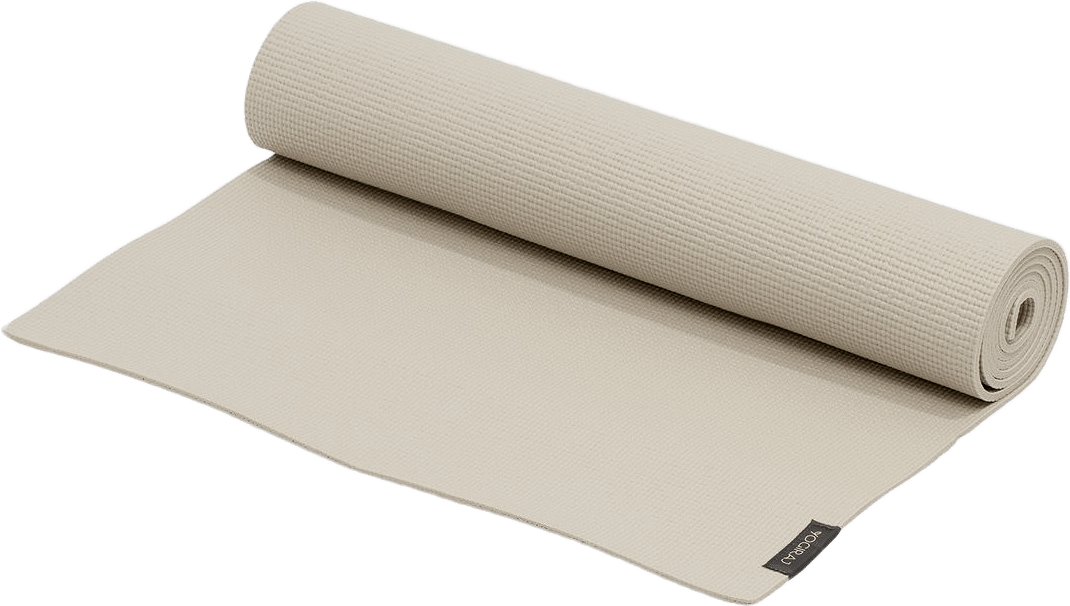 Yogamatta All-round Yoga Mat, 4 Mm, från Yogiraj, i färgen natural.