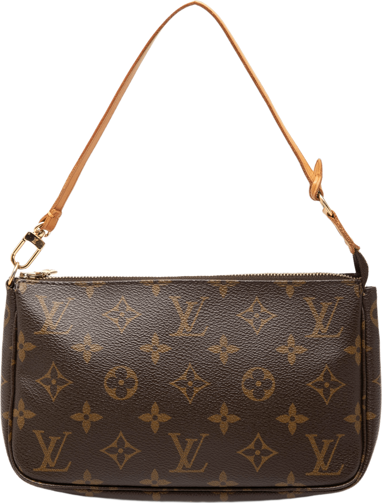 Louis Vuitton Monogram Pochette Accessoires, från Luxclusif, i färgen brun.