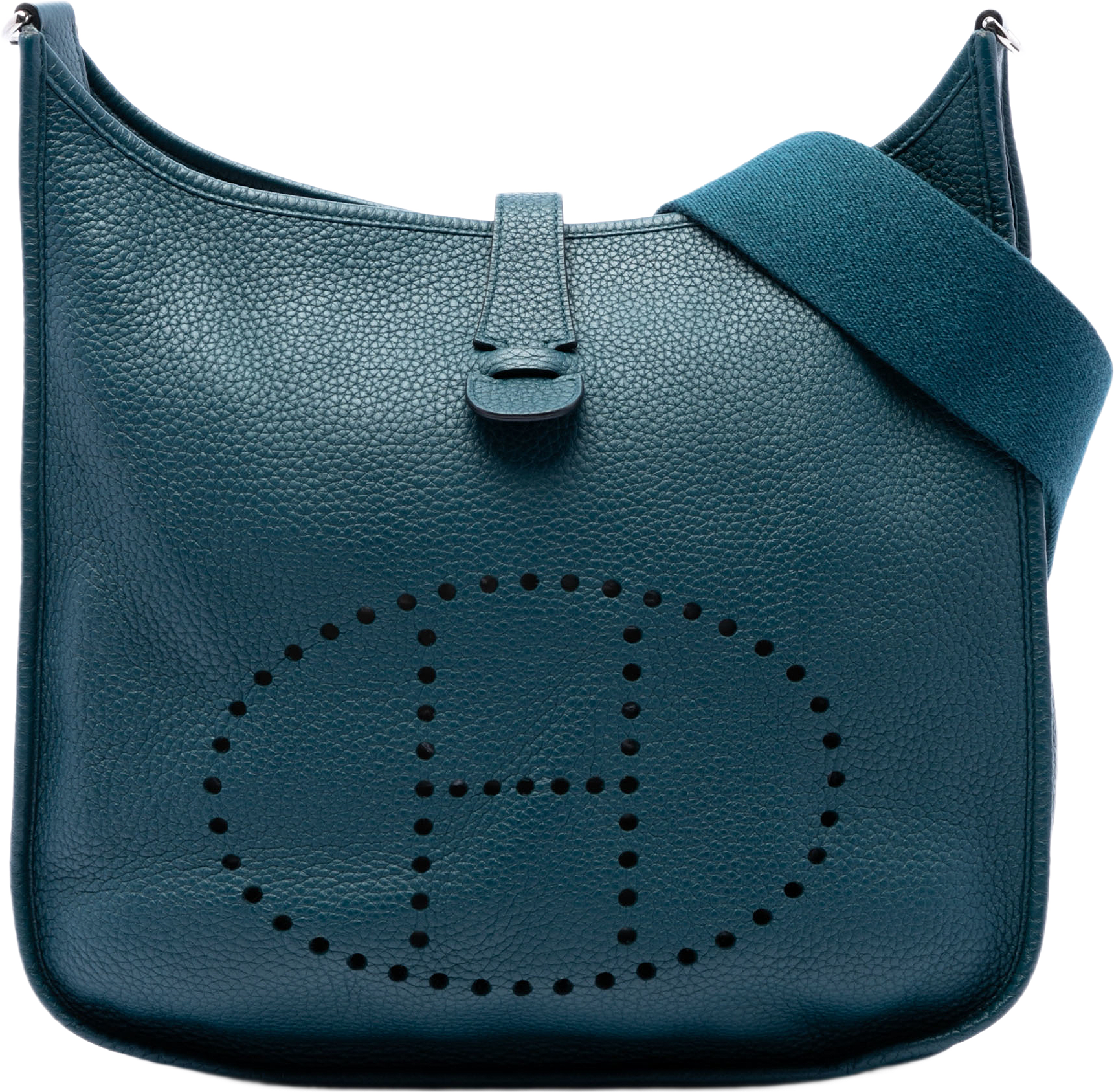 Hermès Clemence Evelyne Iii 29, från Luxclusif, i färgen blå.