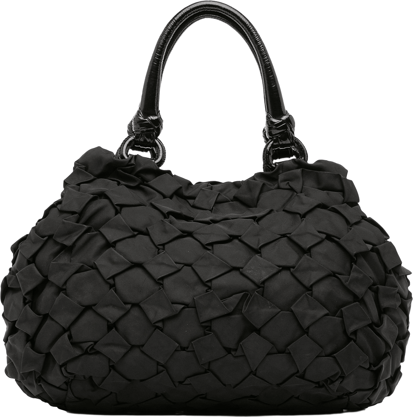 Prada Tessuto Weave Tote, från Luxclusif, i färgen black.