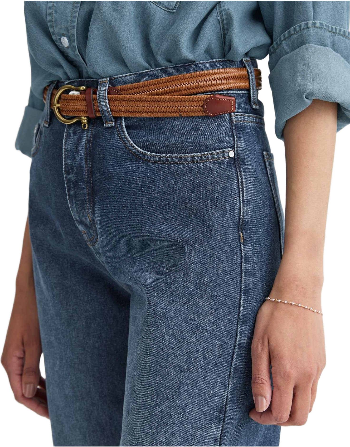 Jeans Alice, från Newhouse, i färgen mellanblå.
