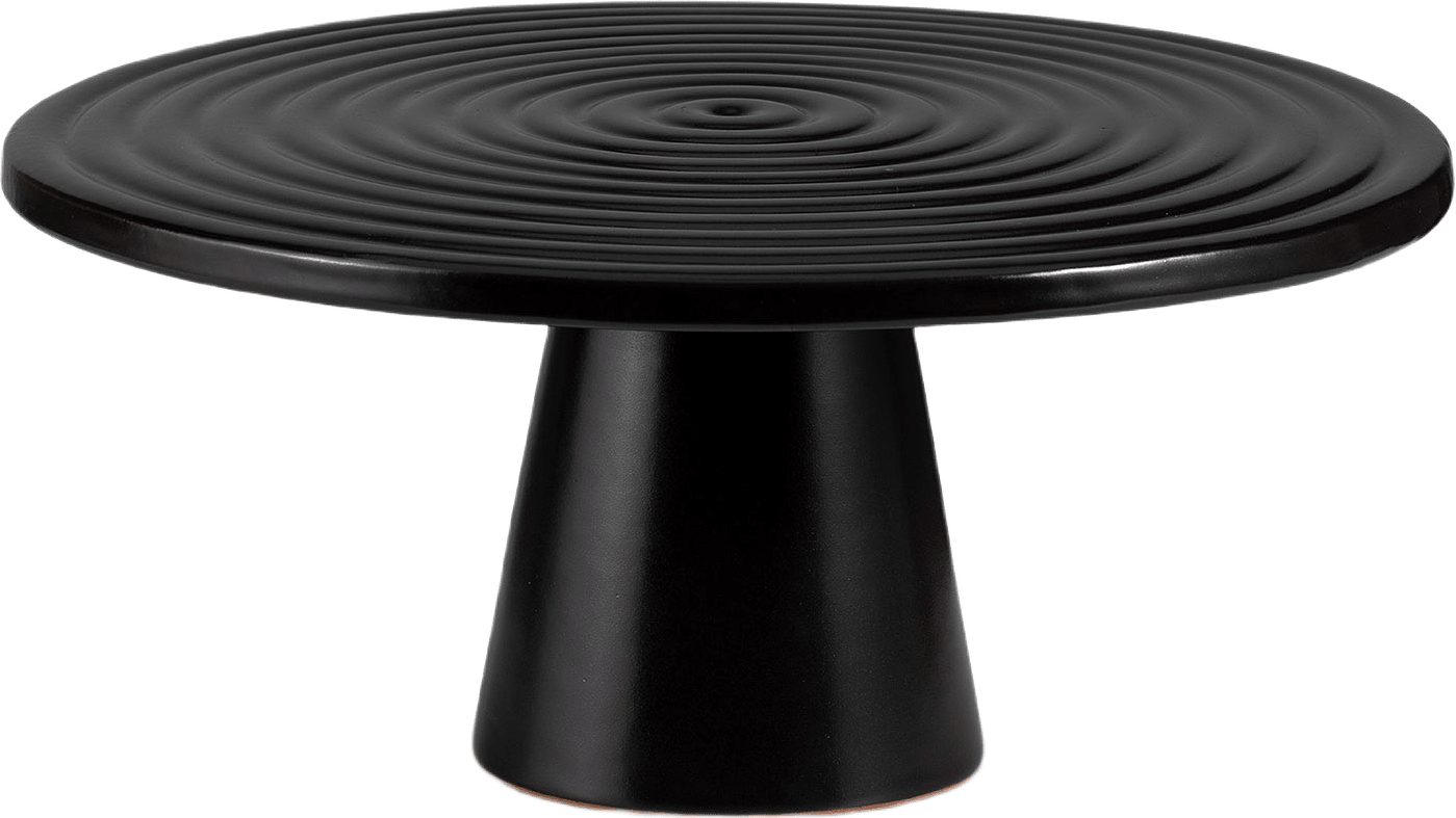 Tårtfat 25ø, från Dutchdeluxes, i färgen black.