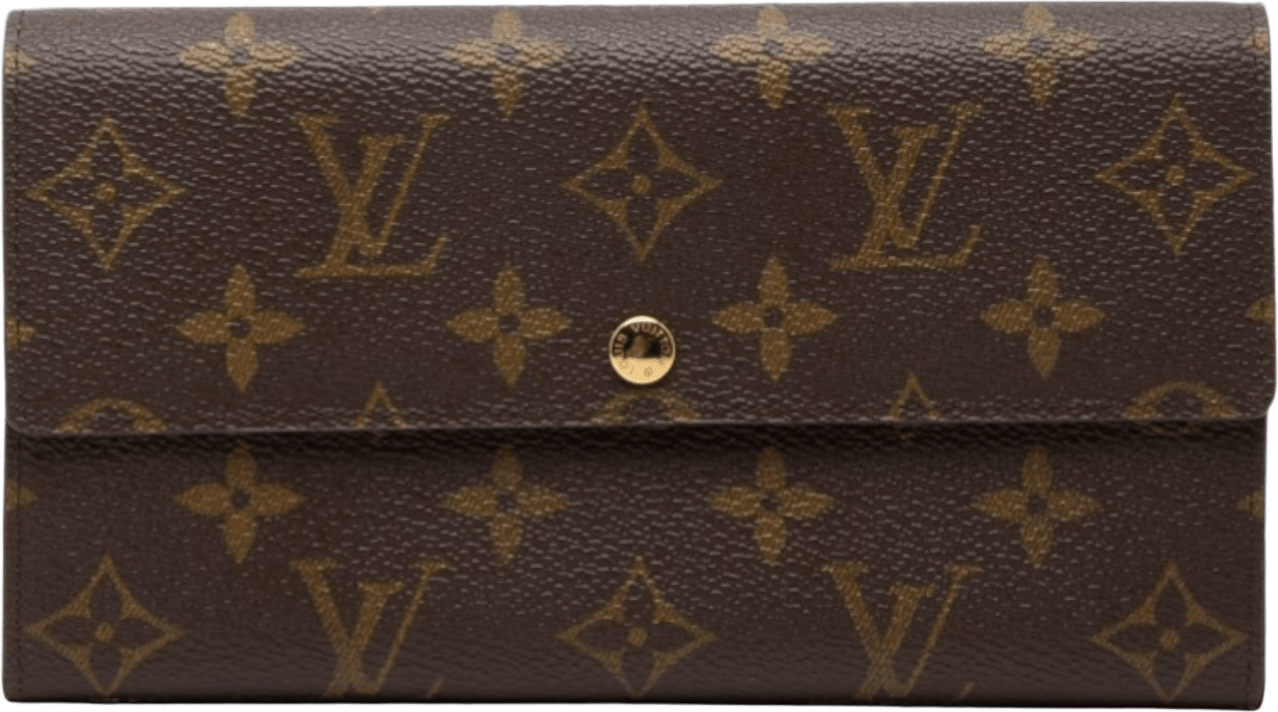 Louis Vuitton Monogram Sarah Long Wallet, från Luxclusif, i färgen brown.
