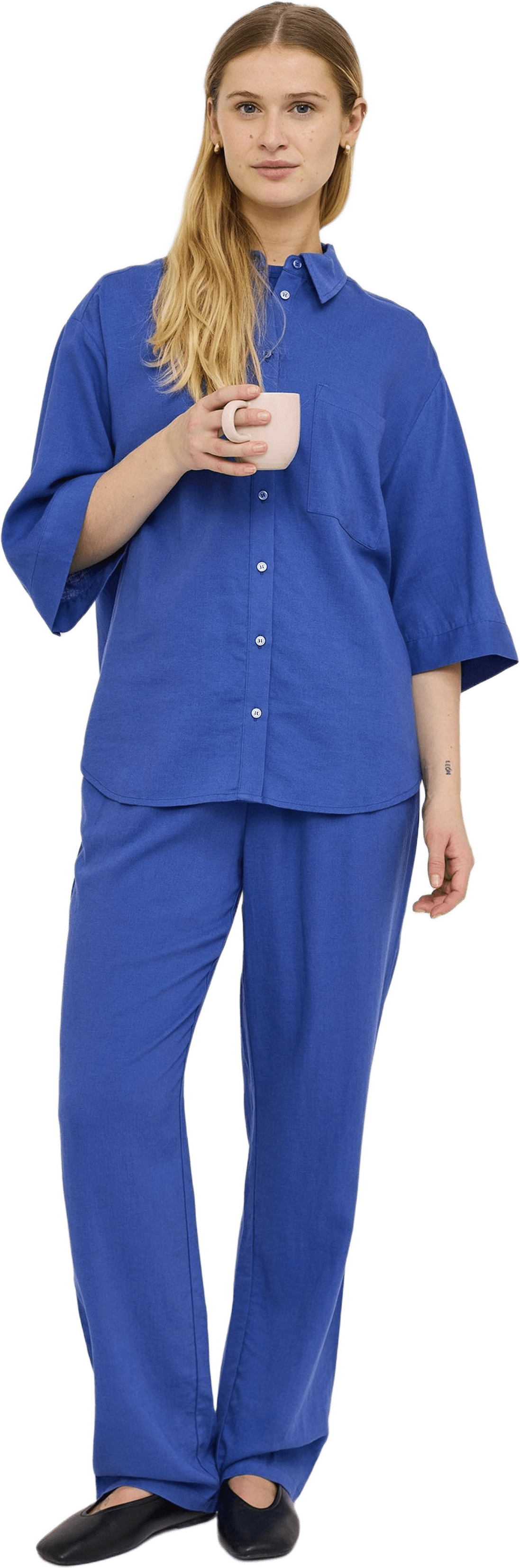 Sryindi Pant - Deep Ultramarine, från Soft Rebels, i färgen deep ultramarine.