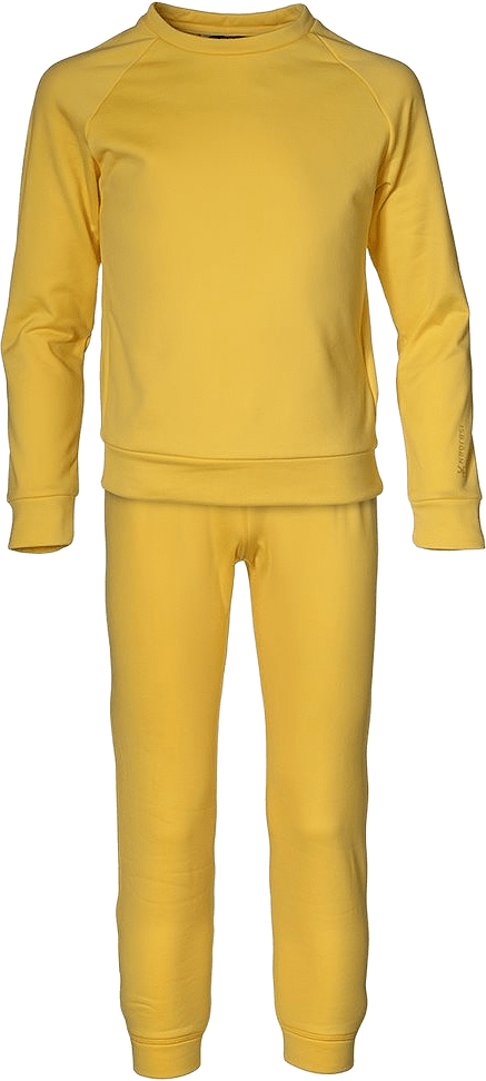 Isbjörn Panda Chill Sweater & Pant 86cl-128cl, från ISBJÖRN of Sweden, i färgen bananacream.