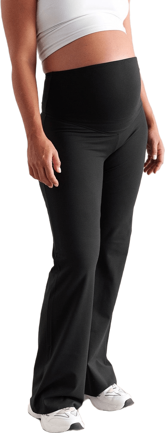 Black Sense Maternity Wide Pants, från aim'n, i färgen black.