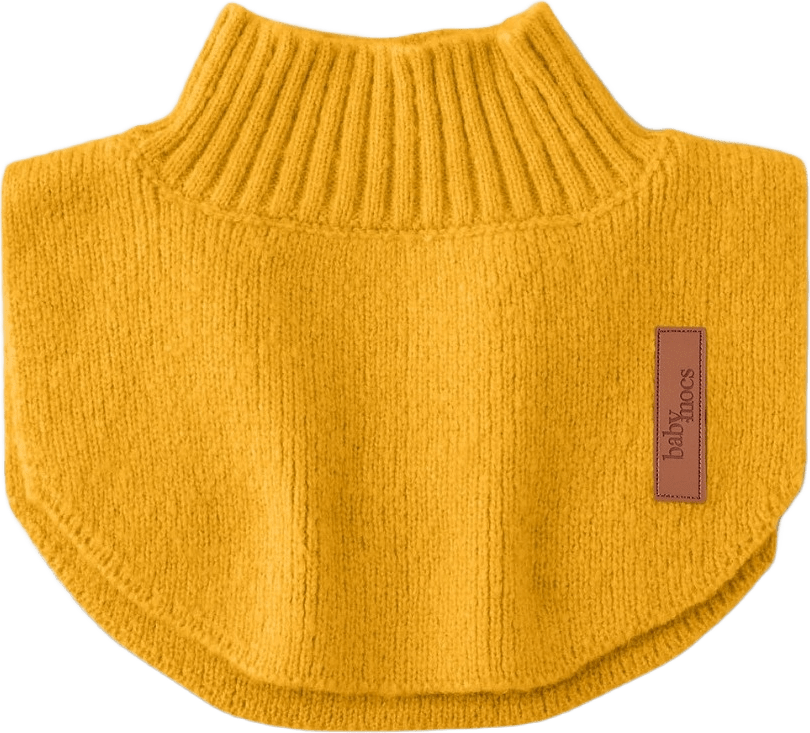 Neck Warmer, från BabyMocs, i färgen mustard.