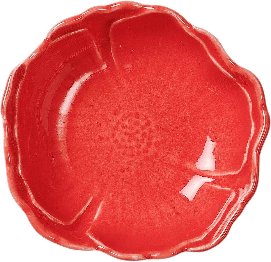 Poppy Liten Skål - 12x4 Cm, från Pick A Poppy, i färgen red.