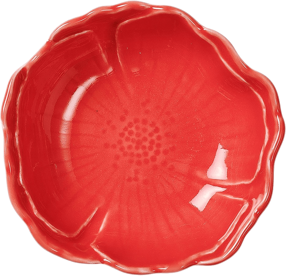 Poppy Liten Skål - 12x4 Cm, från Pick A Poppy, i färgen red.