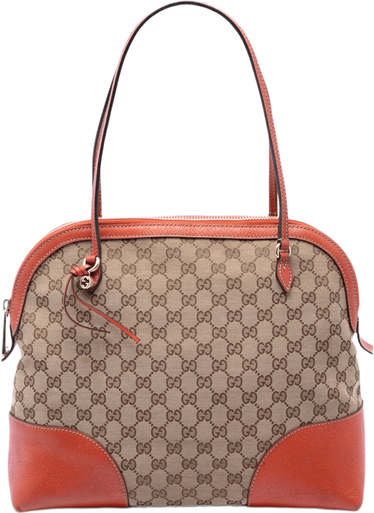 Gucci Medium Gg Canvas Bree Dome Tote, från Luxclusif, i färgen beige.