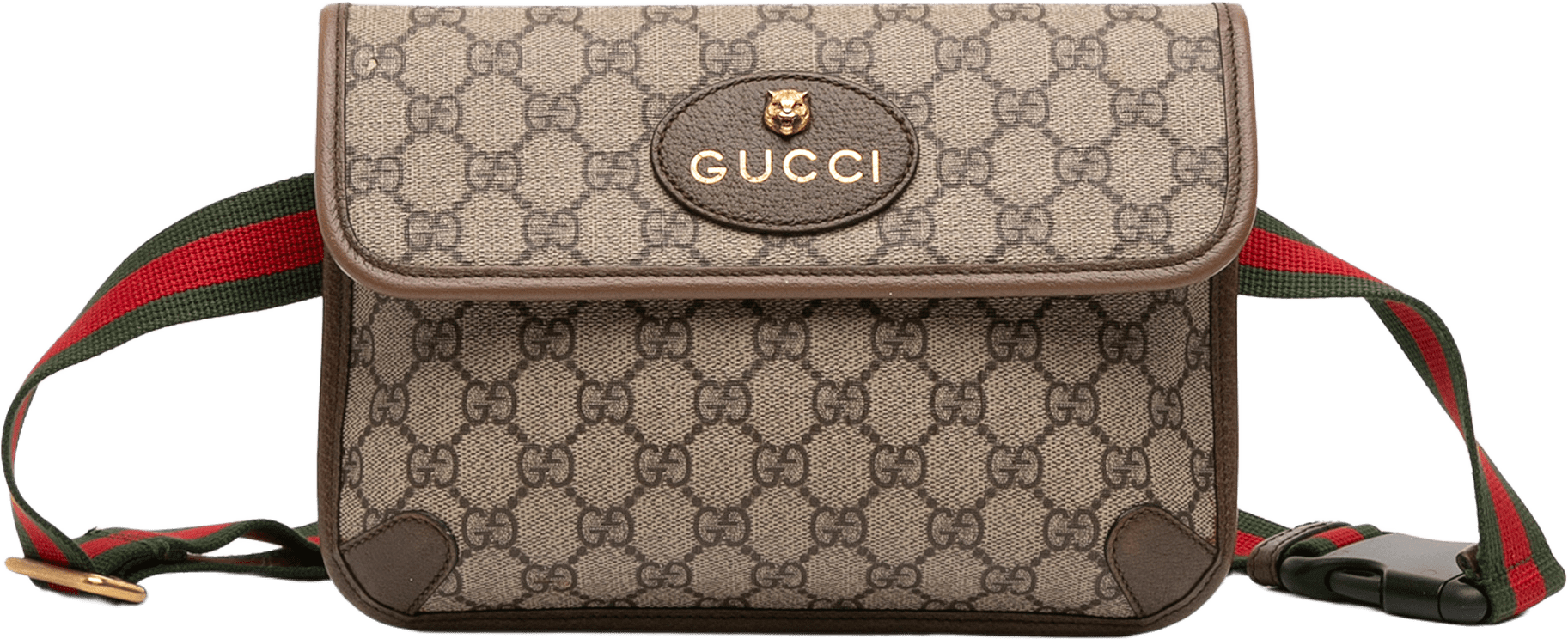Gucci Gg Supreme Web Neo Vintage Belt Bag, från Luxclusif, i färgen beige.