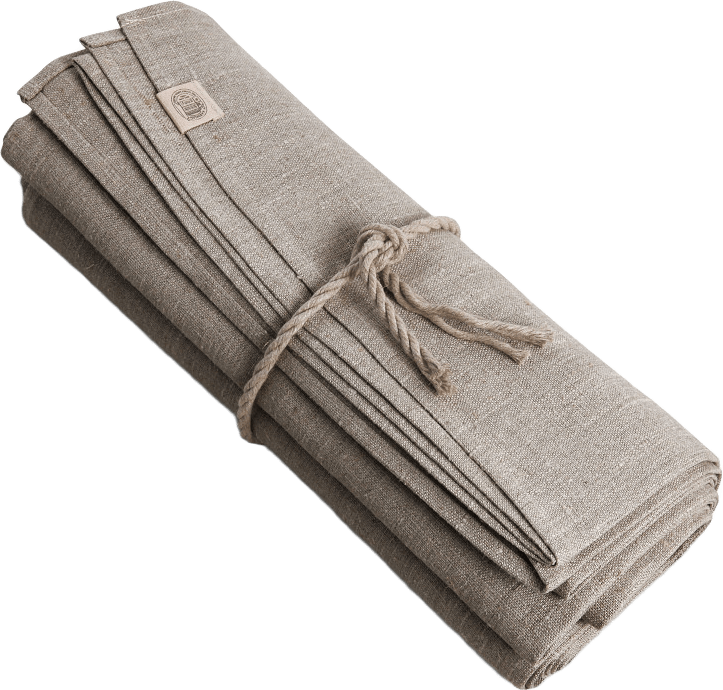 Duk Classic - Manglat Lin, från Lovely Linen, i färgen natural beige.