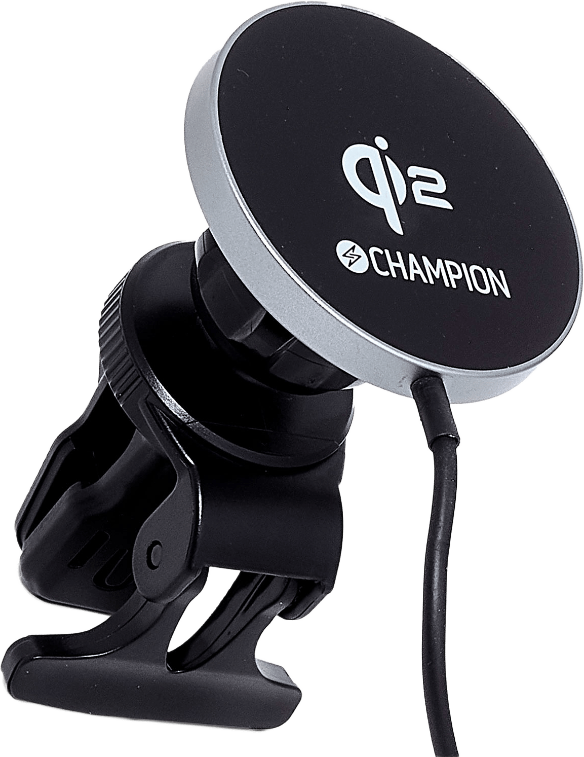 Mobilhållare Bil Qi2 15w, från Champion Nordic, i färgen svart.