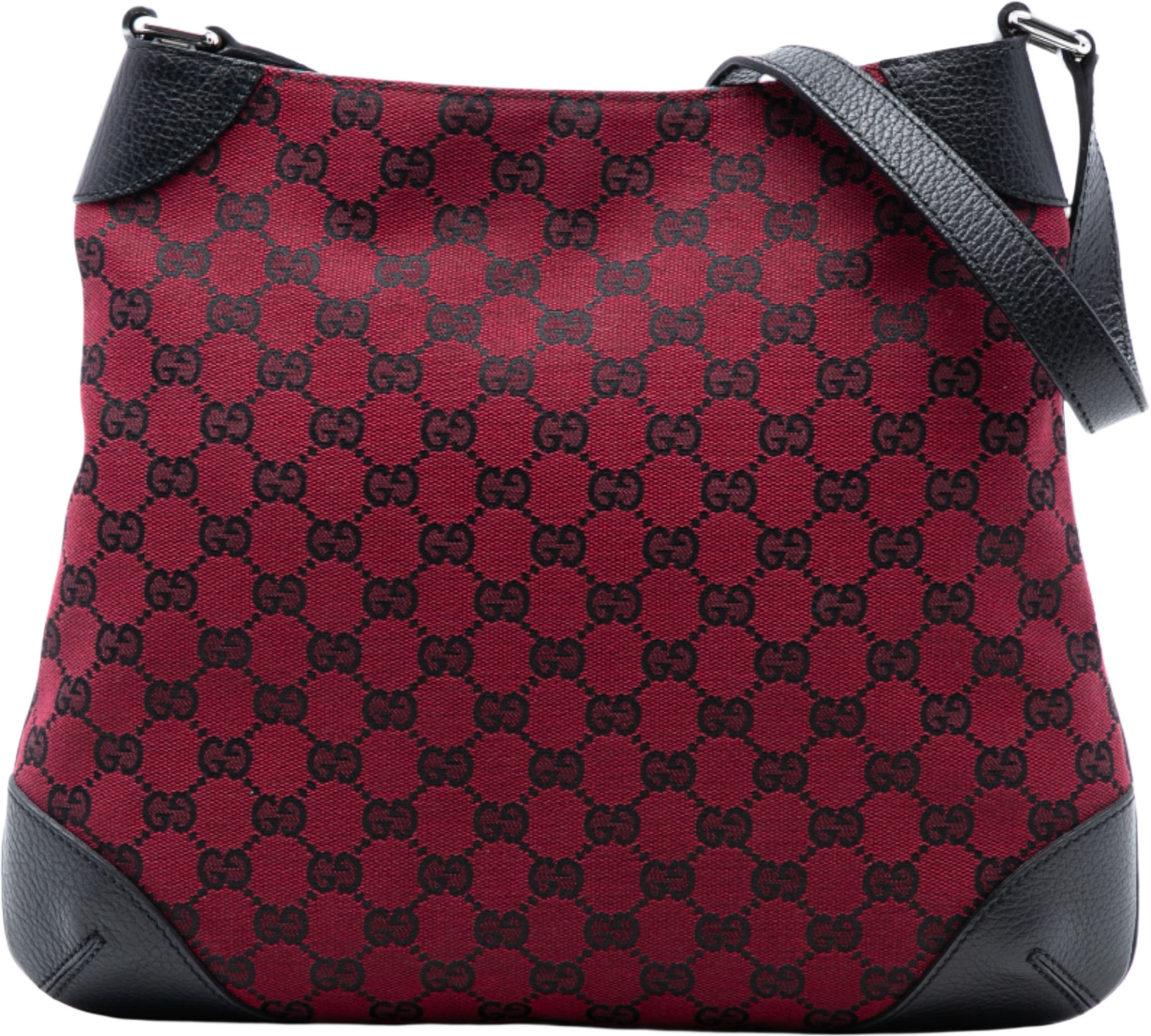 Gucci Gg Canvas Shoulder Bag, från Luxclusif, i färgen dark red.