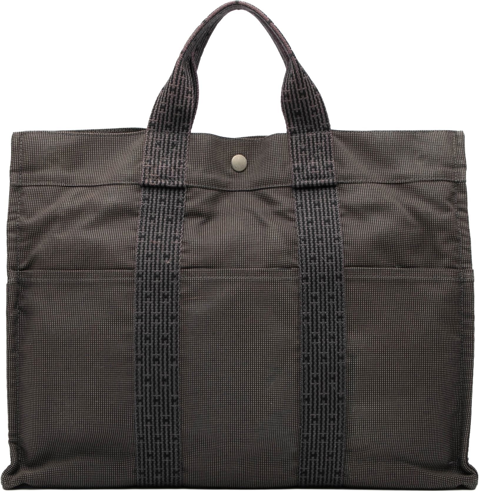 Hermès Canvas Herline Mm, från Luxclusif, i färgen dark gray.