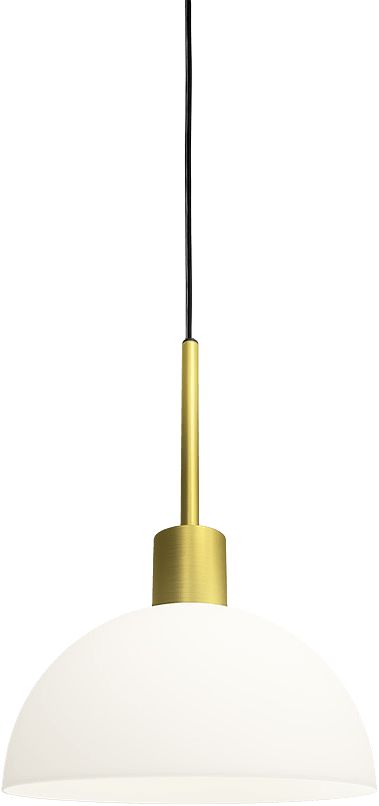 Pendel Vienda, från Herstal, i färgen mässing/opal glas.