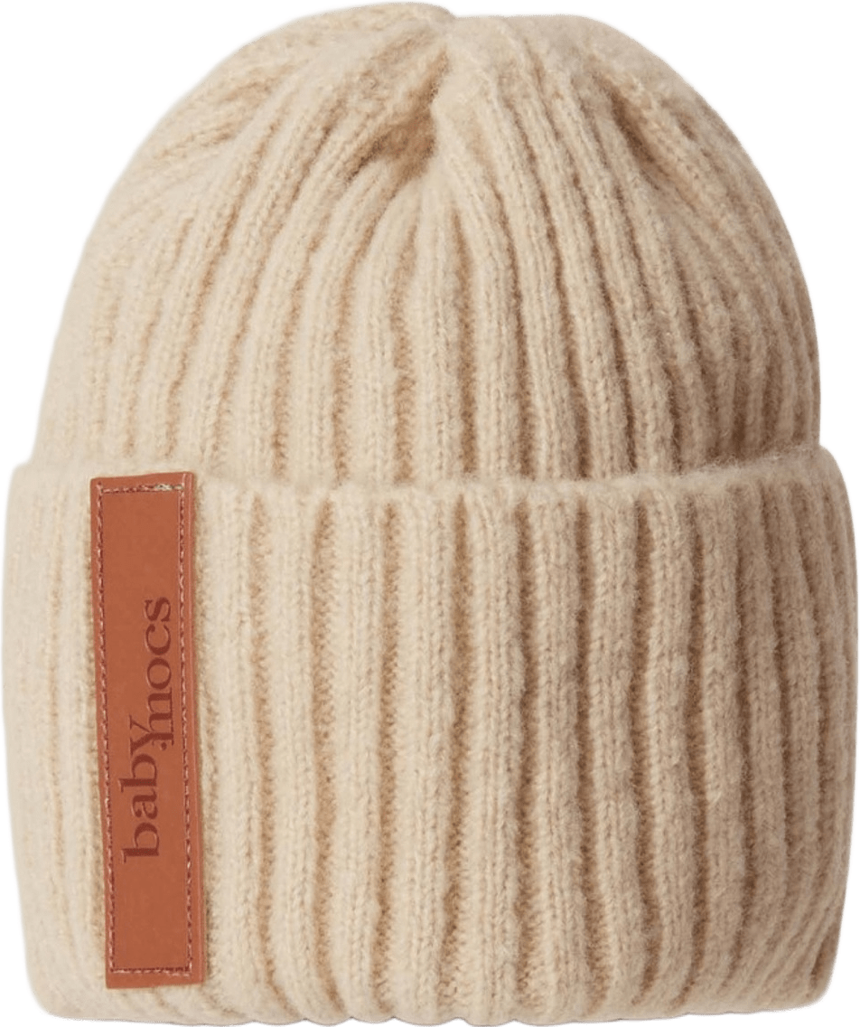 Beanie, från BabyMocs, i färgen beige.