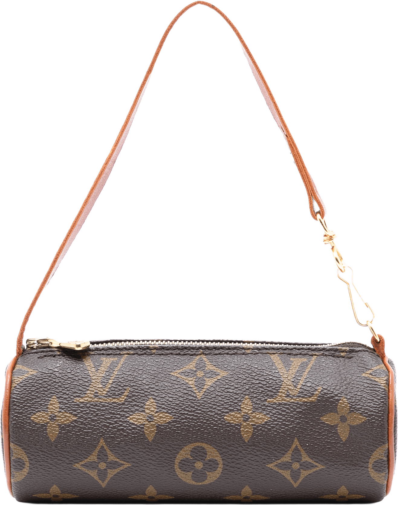 Louis Vuitton Monogram Papillon Pochette, från Luxclusif, i färgen brown.
