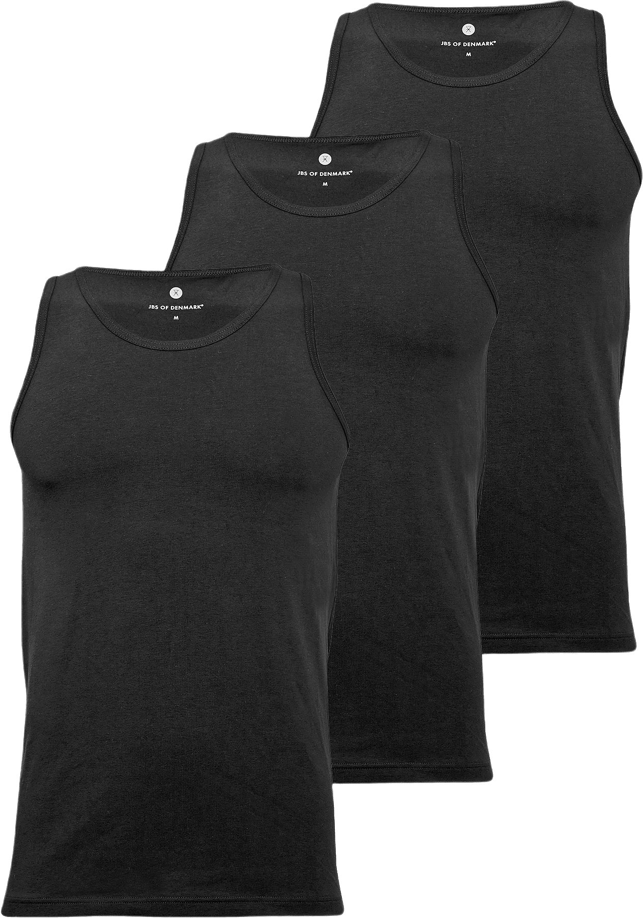 Bambu, Singlet, 3-pack, Vit