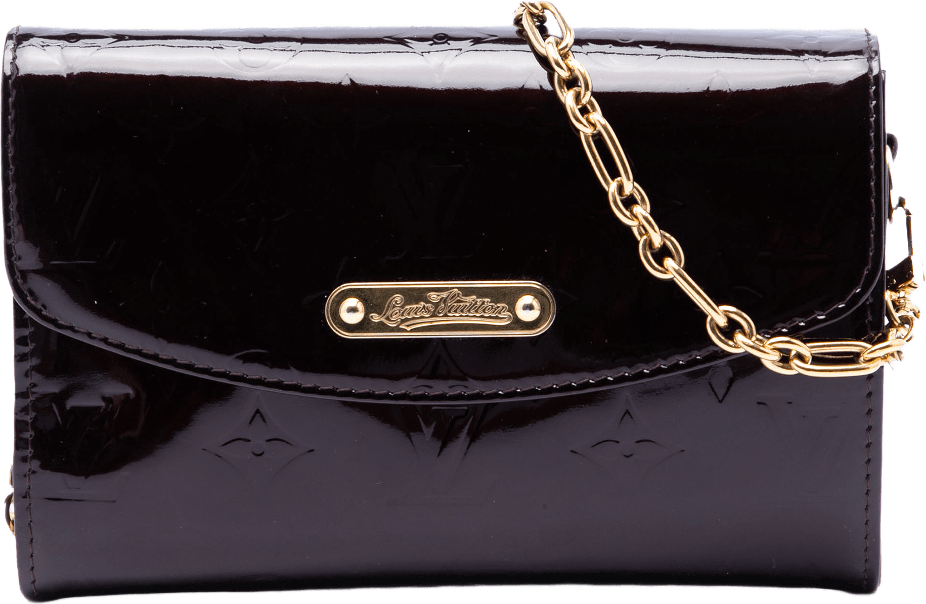 Louis Vuitton Monogram Vernis Bel Air, från Luxclusif, i färgen purple.