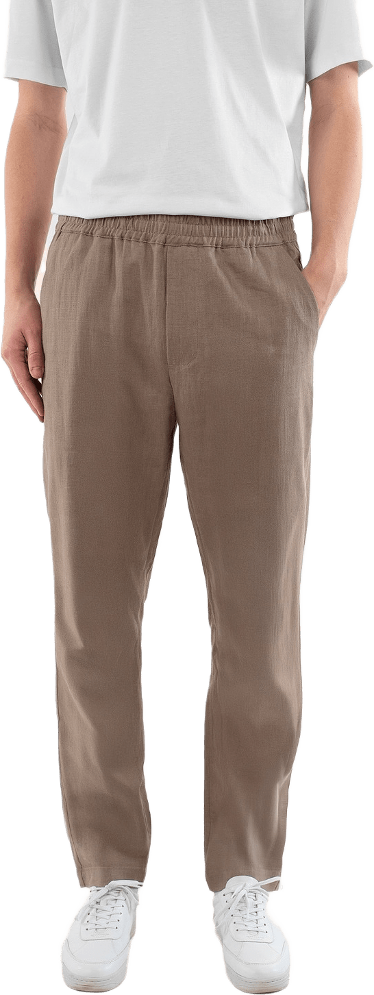 Harlow Linen Trousers, från Ciszere, i färgen light brown.