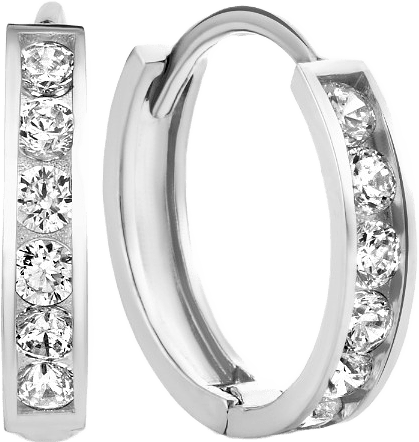 Saint Germain 14 Karat Vitguld Creoler